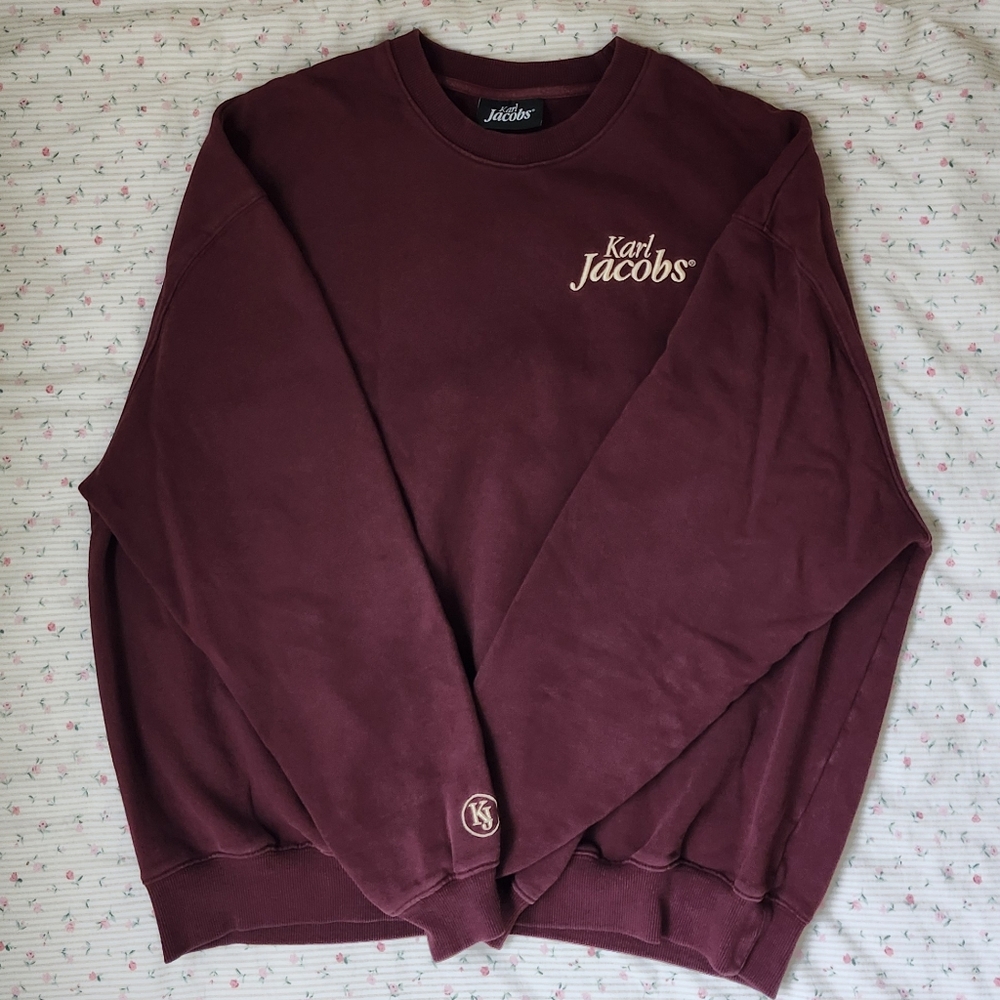 Karl Jacobs Crewneck - Maroon